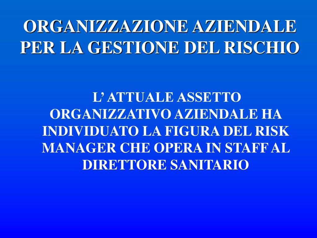 QUALITA E SICUREZZA DELLE CURE Ppt Scaricare